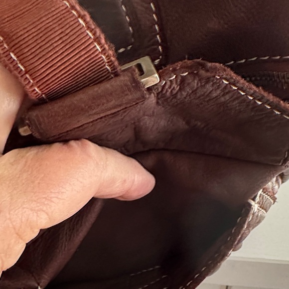 Sissi Rossi Brown Leather Tote Bag - Picture 11 of 16